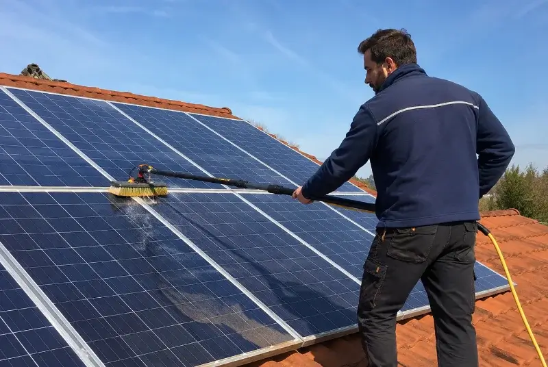 Nettoyage et entretien de panneaux solaires à Marignier